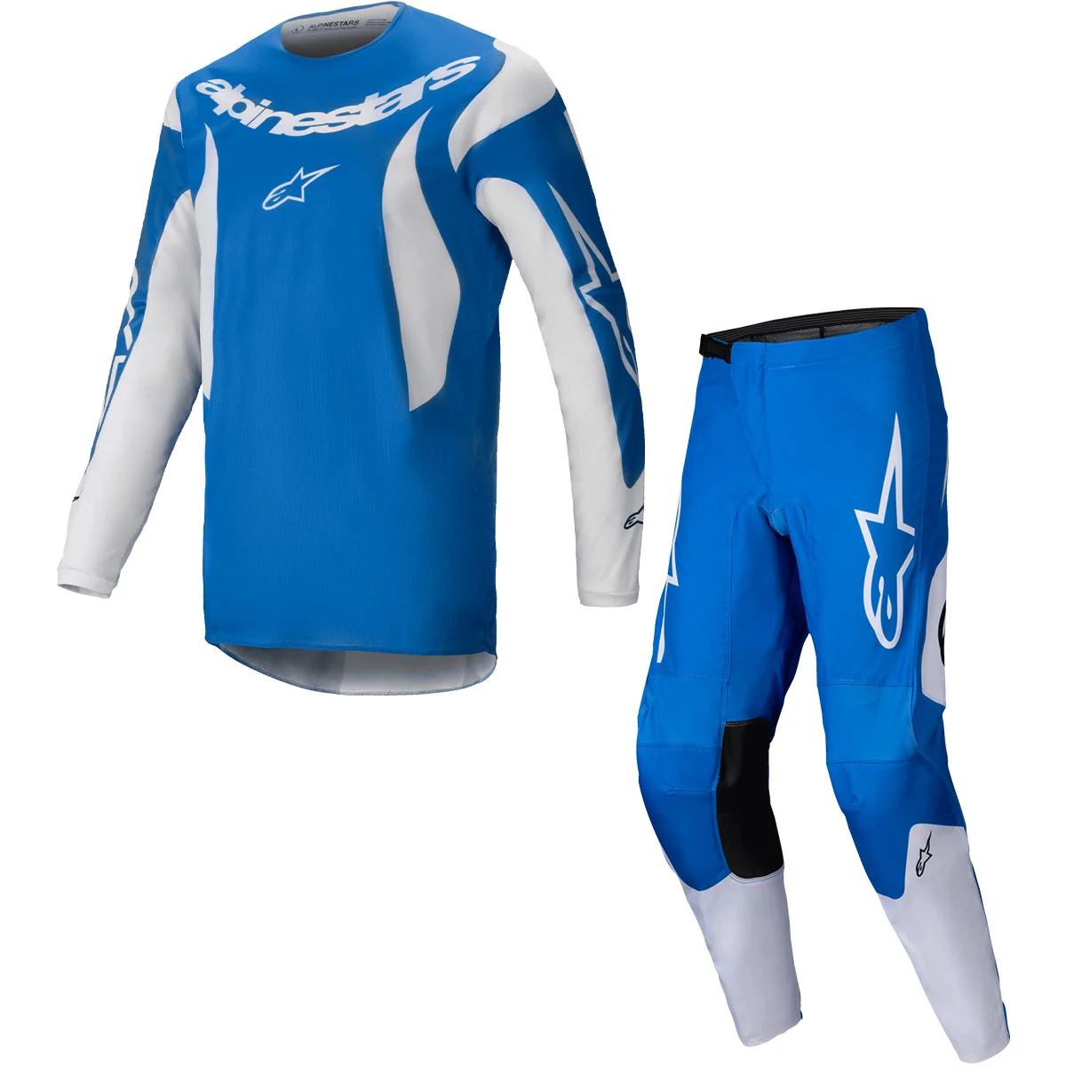 Conjunto Alpinestars Fluid Haul 25 Azul/Branco - Spinelli Motos